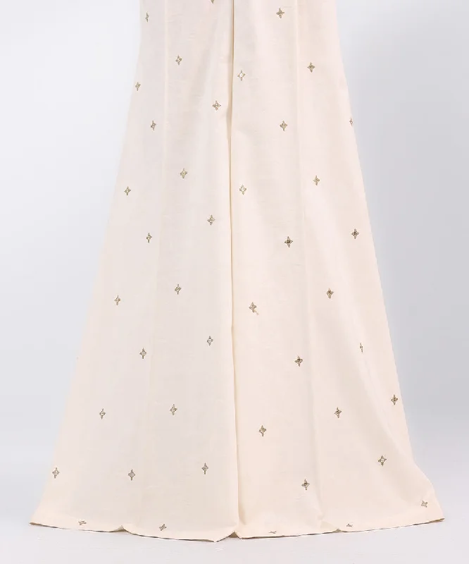 Embroidered Cotton Jacquard Sharara