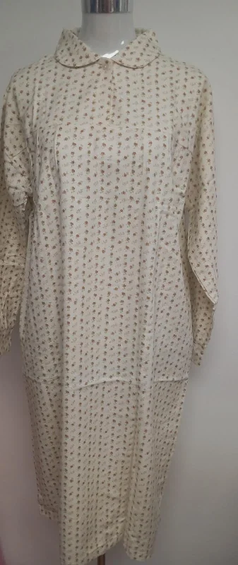 Pijama Camisón Suelto.Talla única de Mujer.Algodón afelpado Extra Suave.
FLORECITAS.