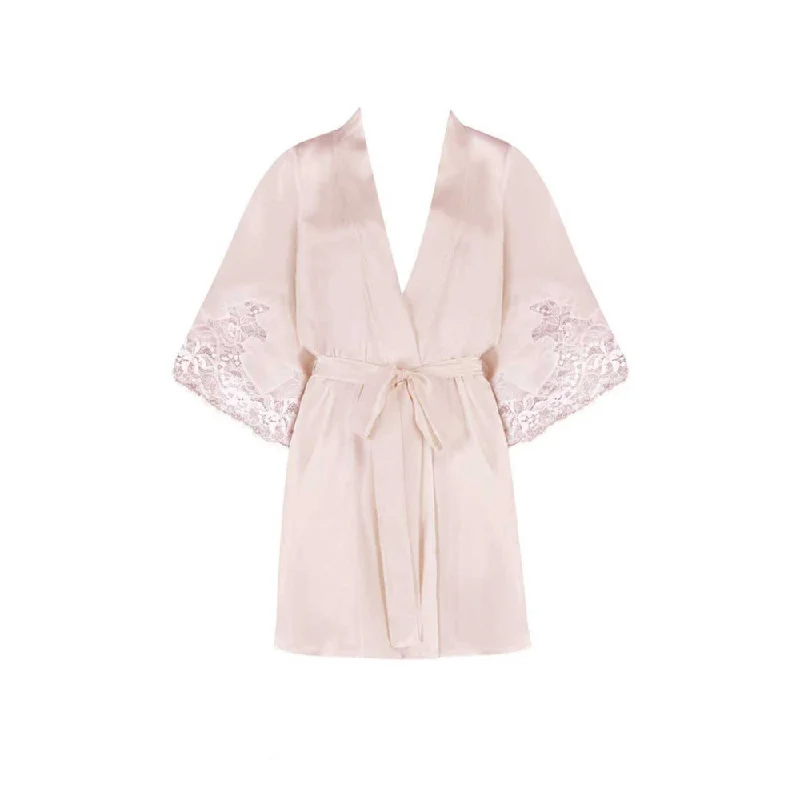 Fleur Of England Signature Silk Robe