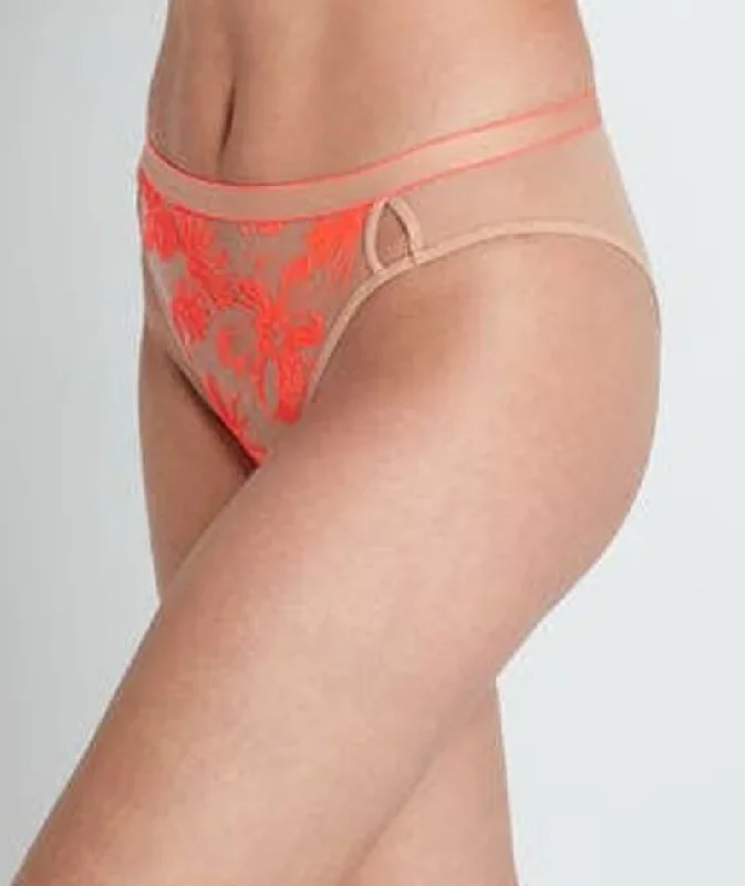 Bendon You Glow High Cut Brief - Neon/Tuscany