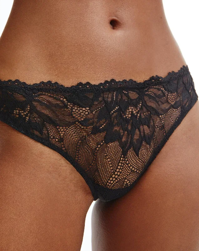 calvin-klein-seductive-comfort-lotus-floral-thong-black